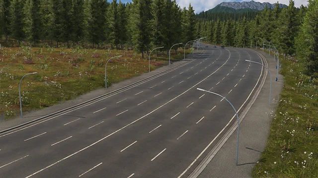 Large country roads