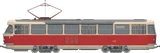 Tatra T4 — Side view
