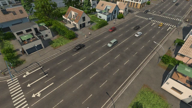 Large town streets