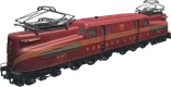 Pennsylvanian Class GG1 — Rear three-quarter view