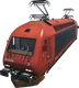 Norwegian Class El 18 — Rear-facing view