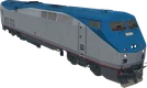 GE P42DC — Front three-quarter view